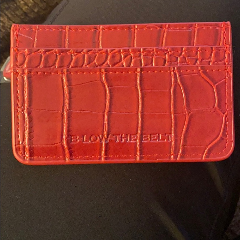 B-low the belt crocs card holder